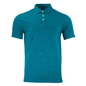 Nike Dri-Fit Player Heritage Print Polo - Bright Spruce