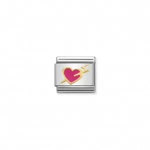 Nomination LINK COMPOSABLE CUORE CON FULMINE FUCSIA 030283/13