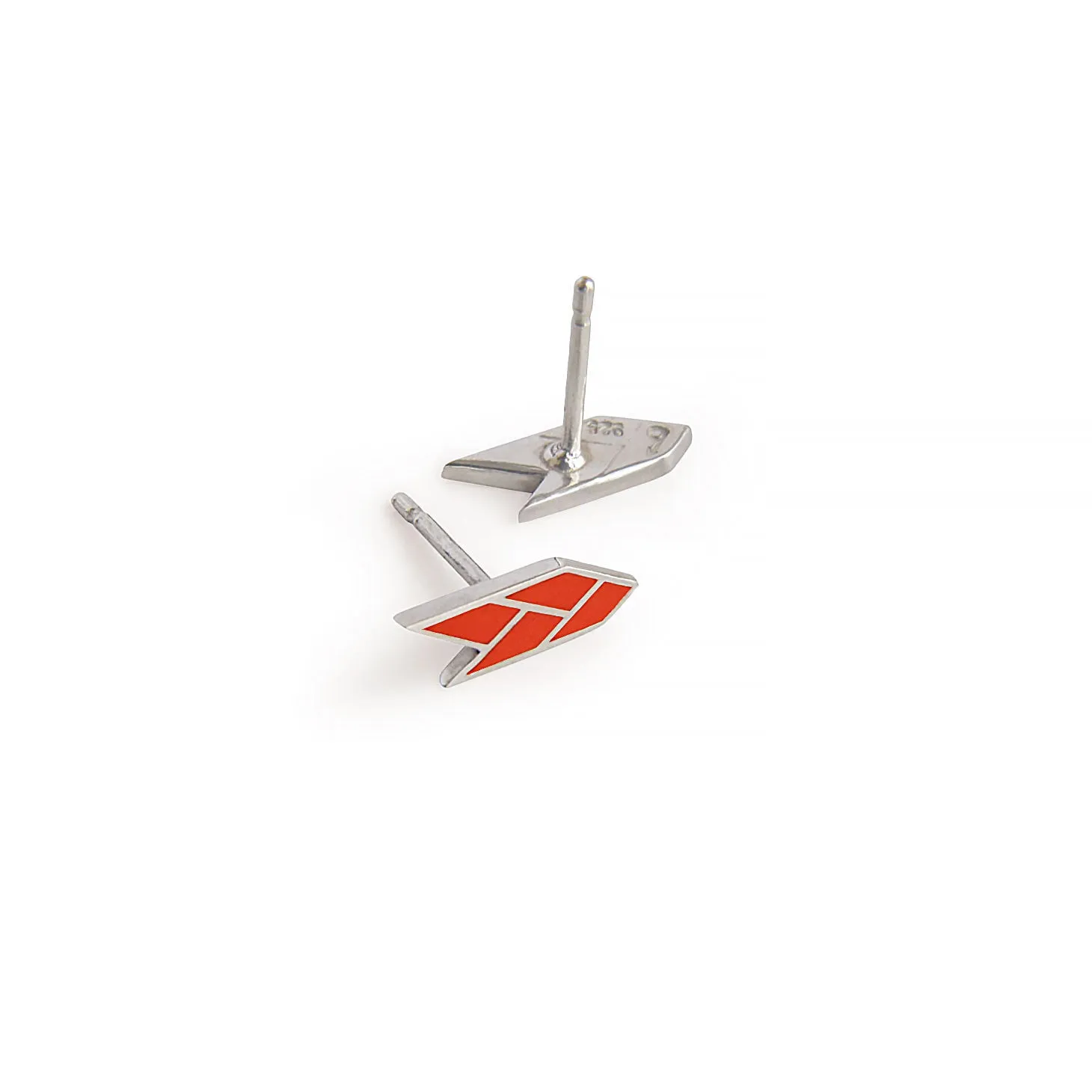 OSIRIS STUDS FLAME — Sterling Silver