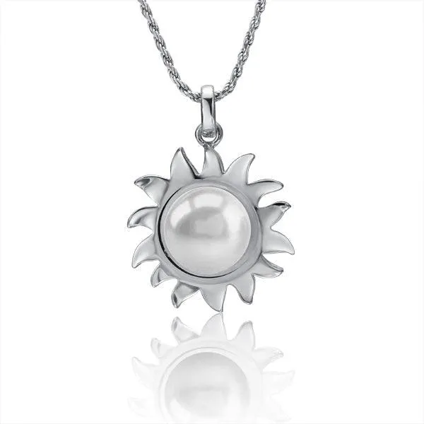 Pearl Sunflower Pendant