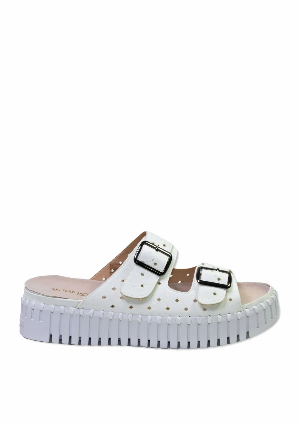 PLATFORM SANDAL (WHITE) - ILSE JACOBSEN