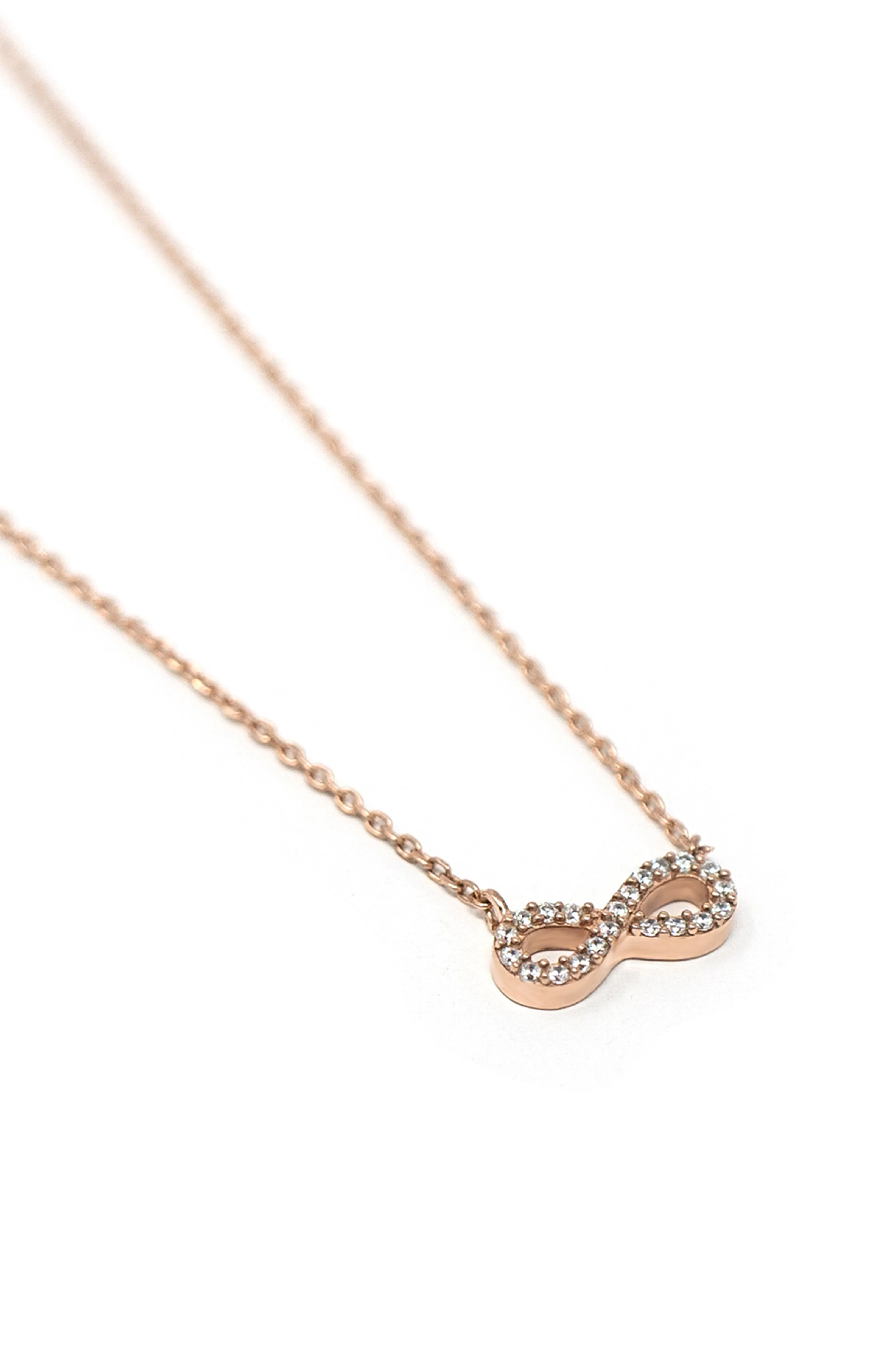 Pretty Tiny Infinity Gold Plated Sterling Silver Chain Necklace