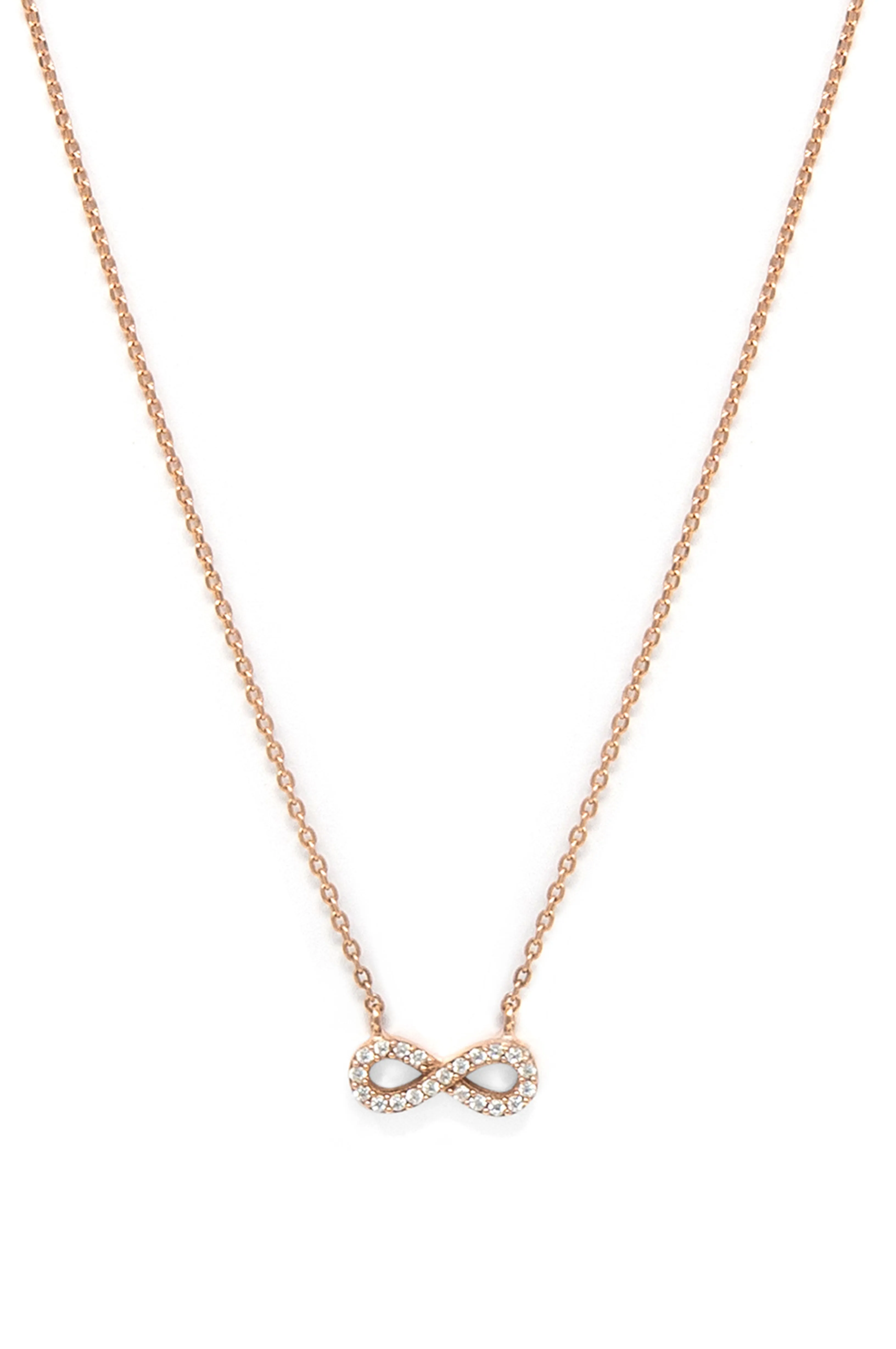 Pretty Tiny Infinity Gold Plated Sterling Silver Chain Necklace