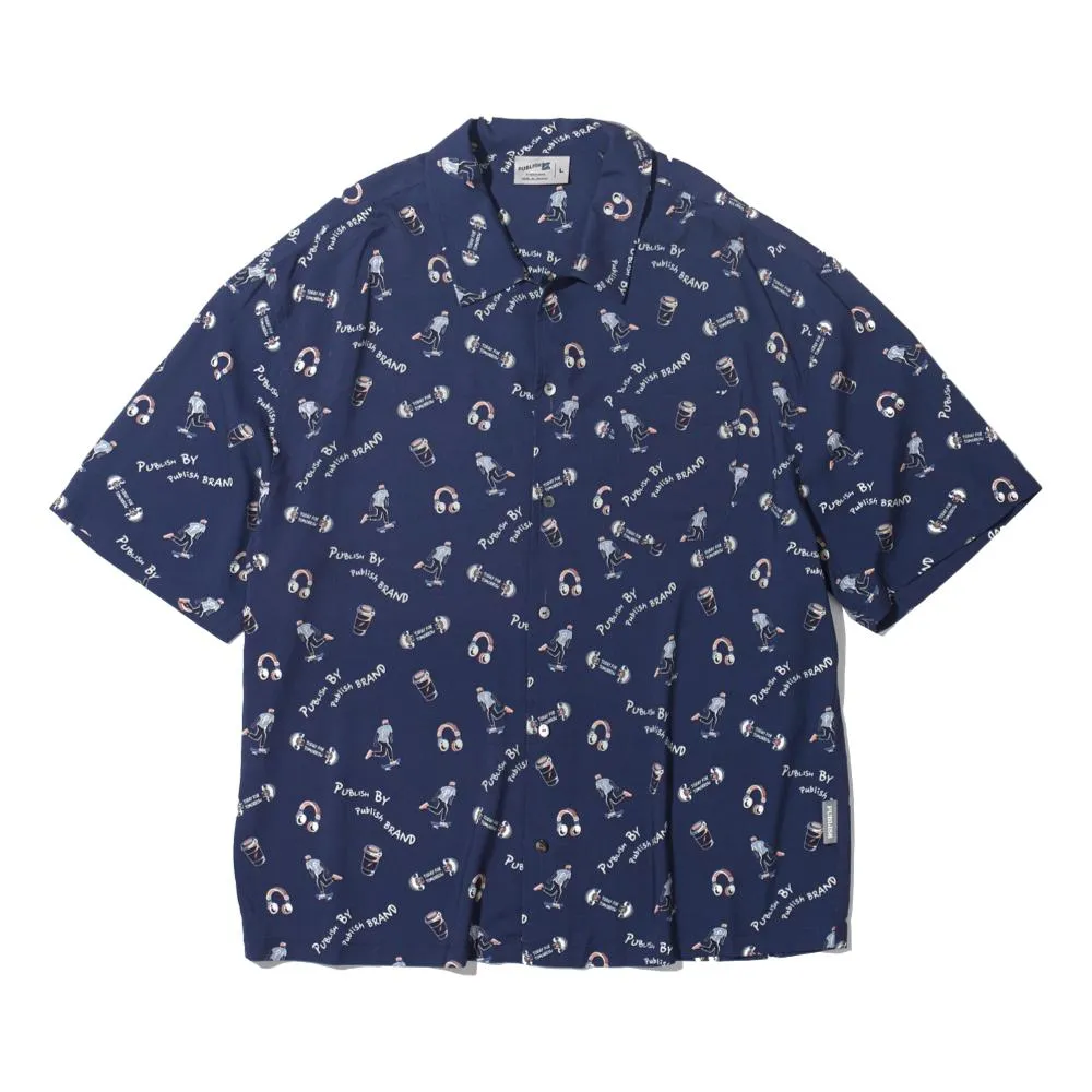 PUBLISH HAWAII SHIRT-NAVY