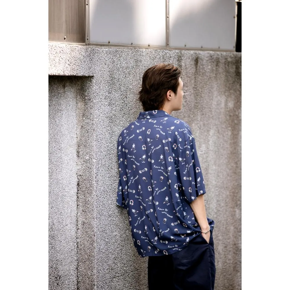 PUBLISH HAWAII SHIRT-NAVY