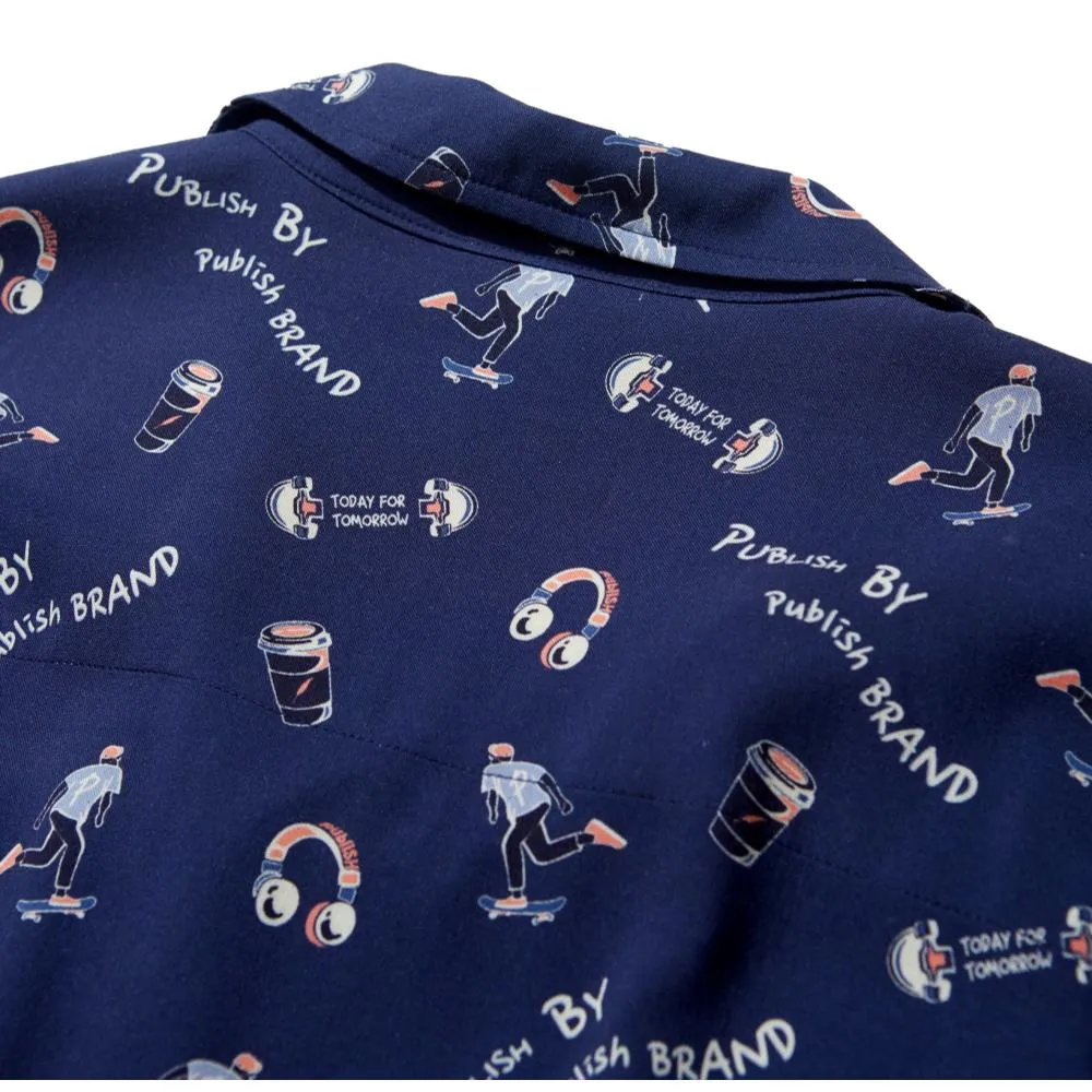 PUBLISH HAWAII SHIRT-NAVY