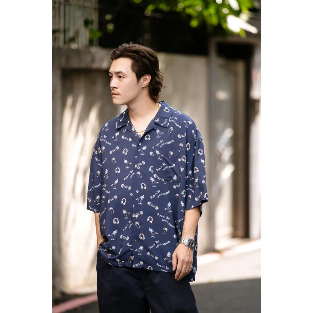 PUBLISH HAWAII SHIRT-NAVY