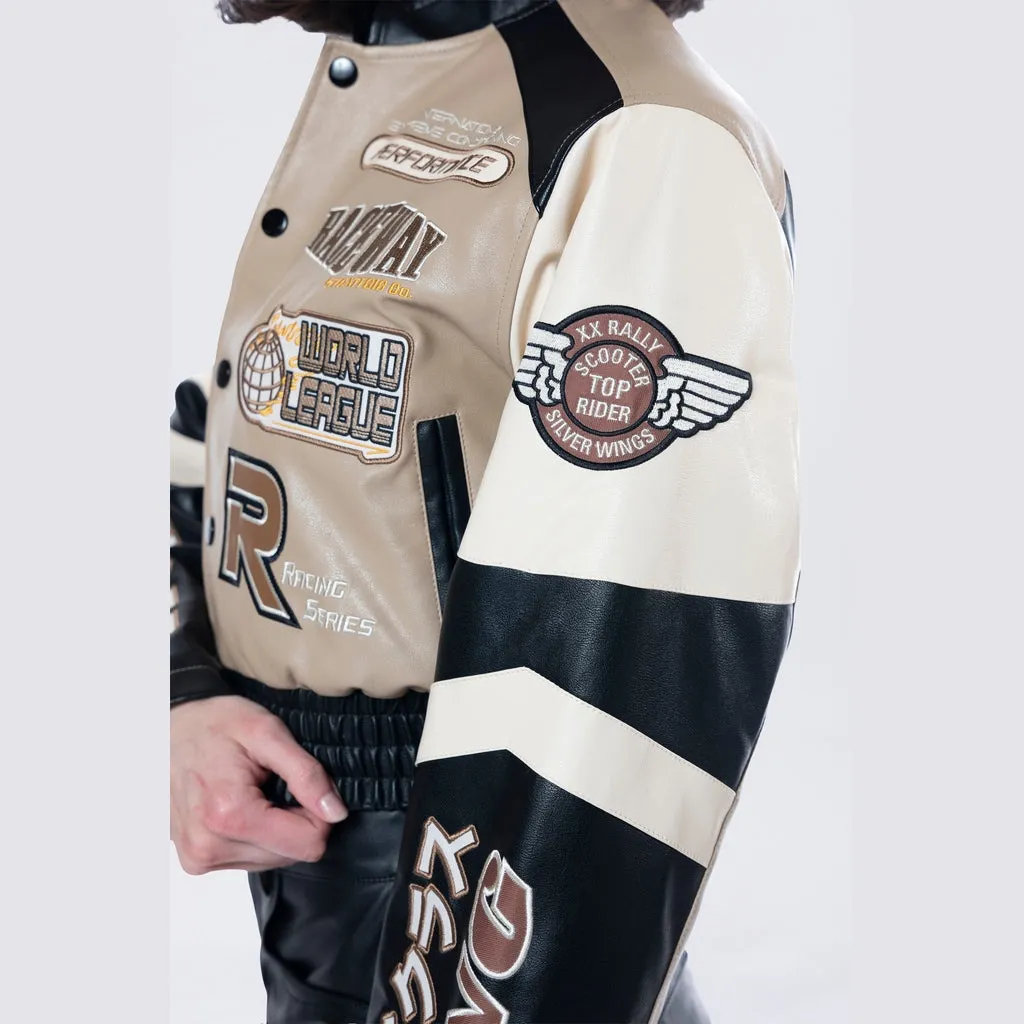 Racing Bomber Jacket - Khaki