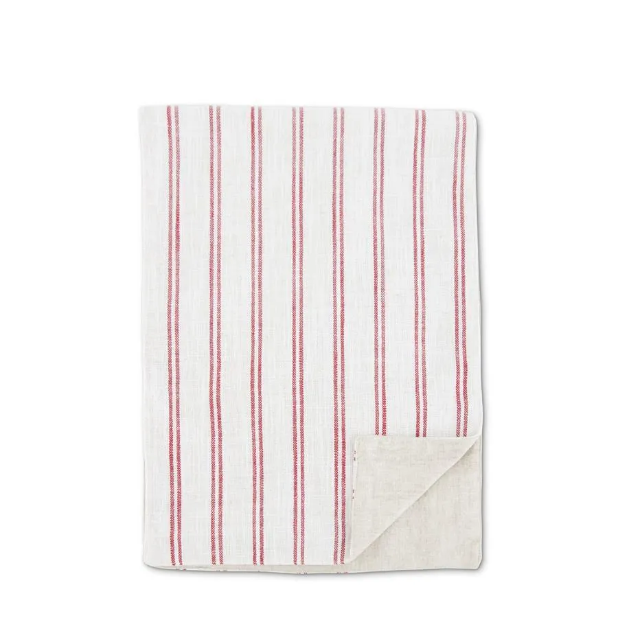 Red Double Stripe Table Runner