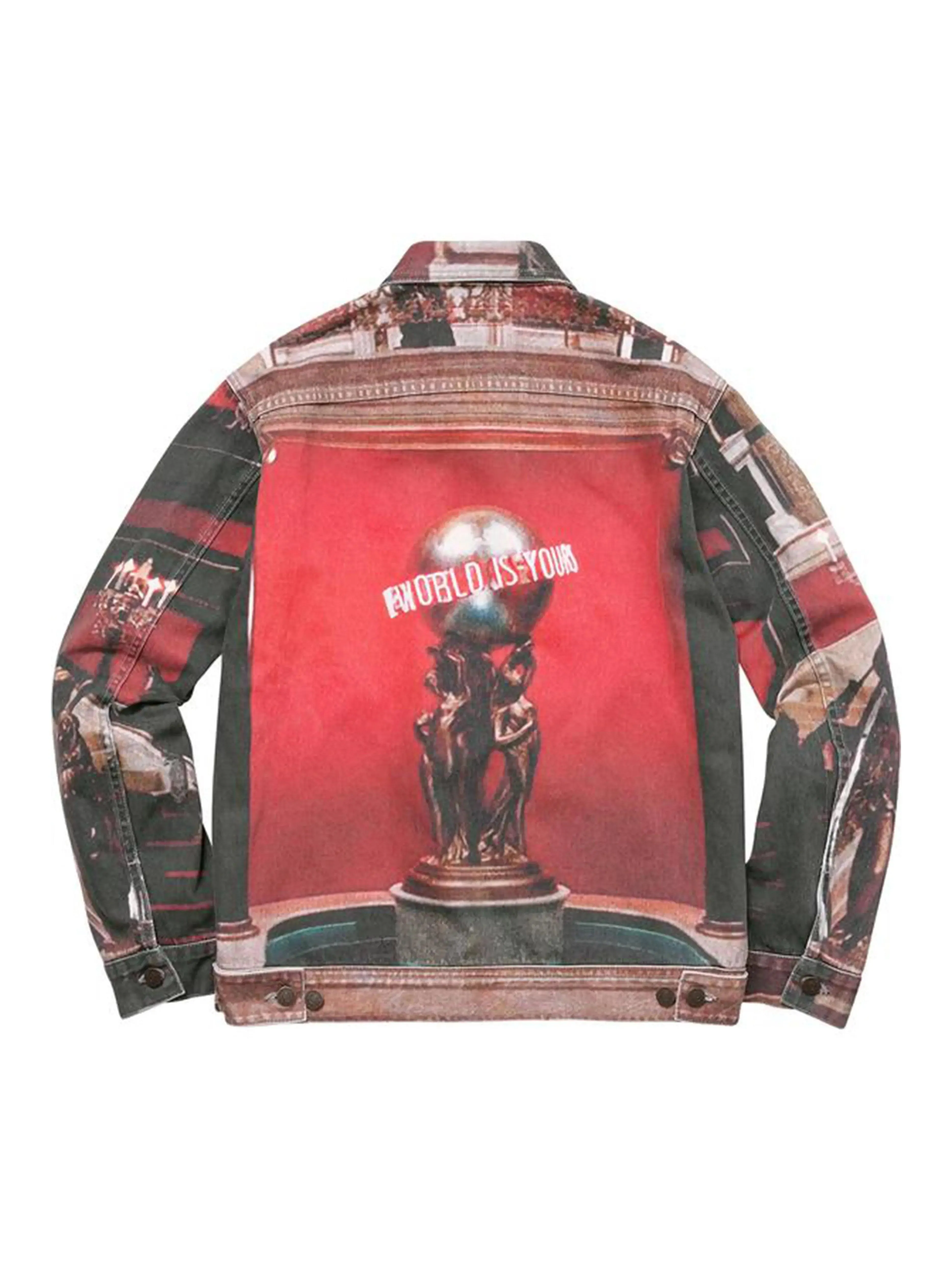 Supreme Scarface the World Is Yours Denim Jacket Multi