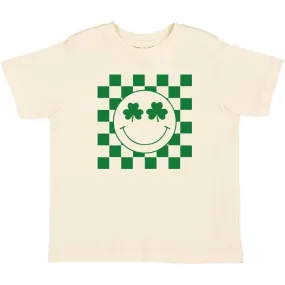 Sweet Wink Shamrock Smiley St. Patrick's Day S/S Tee - Natural