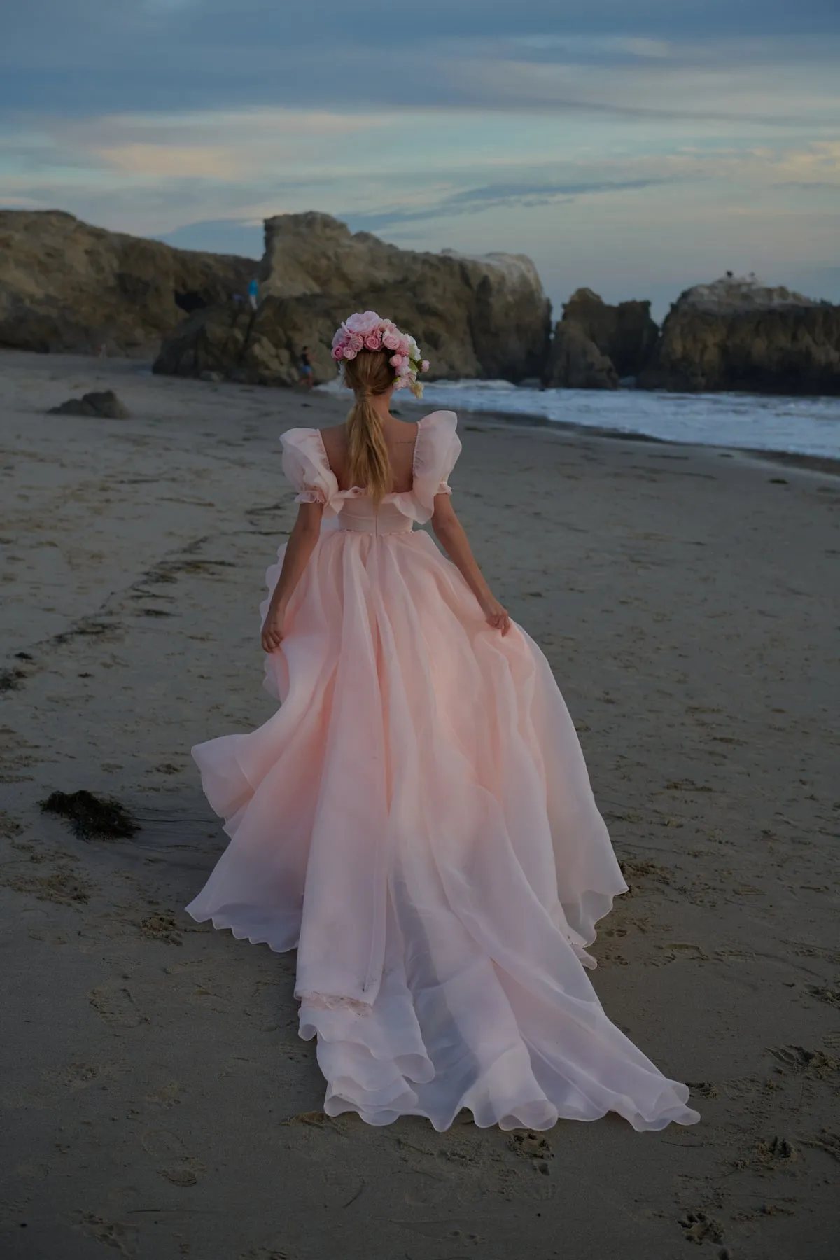 The Peach Fuzz in Bloom Bridal Gown