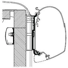 Thule Omnistor Carado | Sunlight Awning Adapter 309983