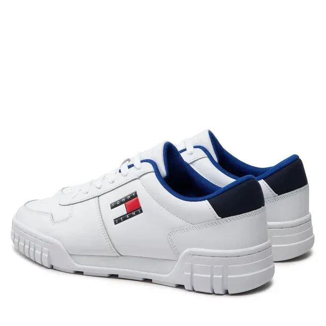 Tommy Hilfiger Jeans Retro Leather Cupsole ESS Men EM0EM01068-WHT