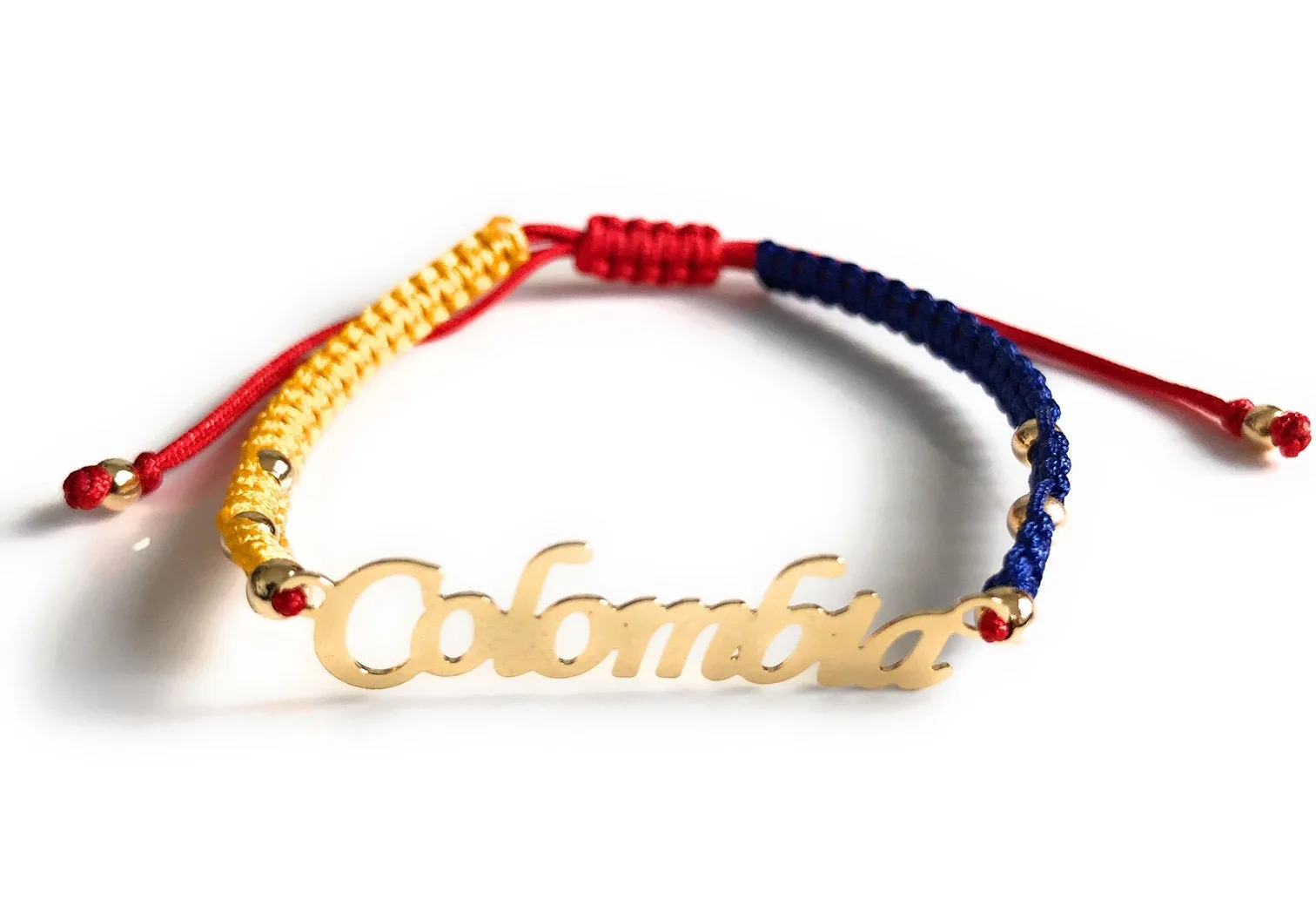 Tricolor Colombia Flag Bracelet Soccer Fan Souvenir