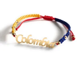 Tricolor Colombia Flag Bracelet Soccer Fan Souvenir