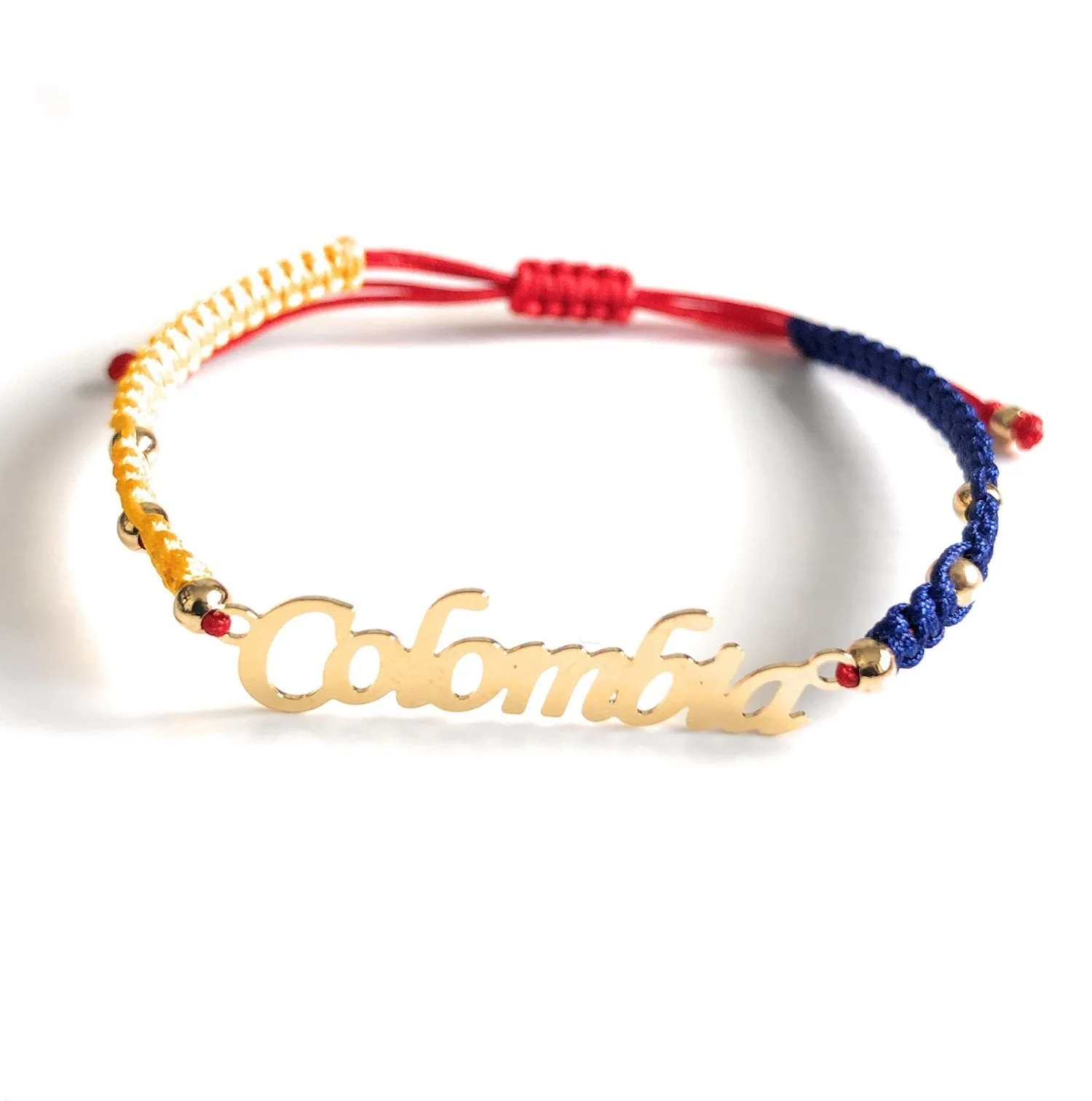 Tricolor Colombia Flag Bracelet Soccer Fan Souvenir