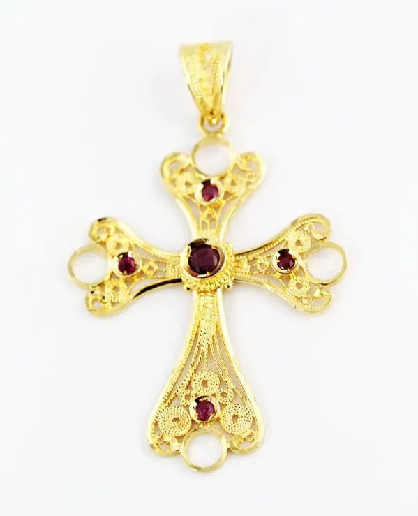 Truth Of Komnene Gold Orthodox Cross