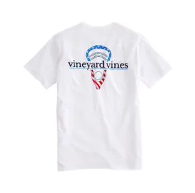 Vineyard Vines Stars & Stripes Lax Head T-Shirt - White Cap